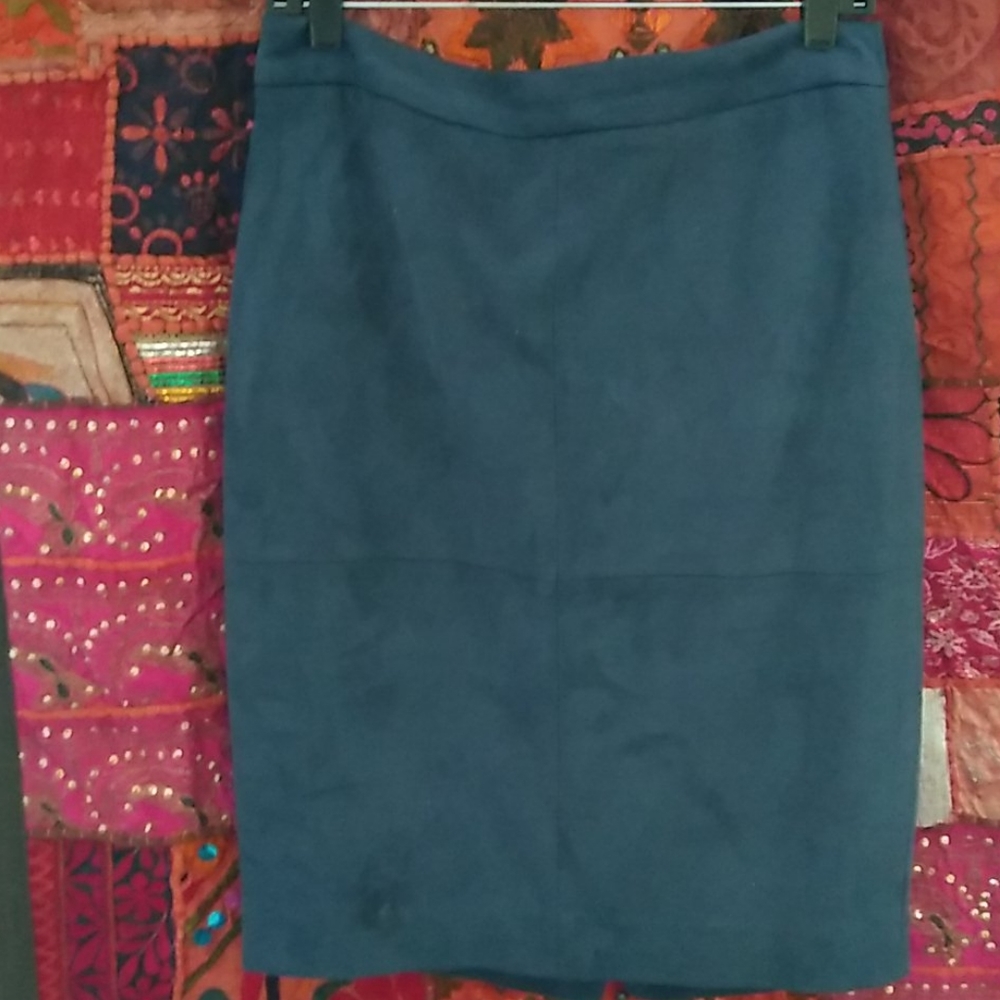 The Limited Blue Suade Mini skirt